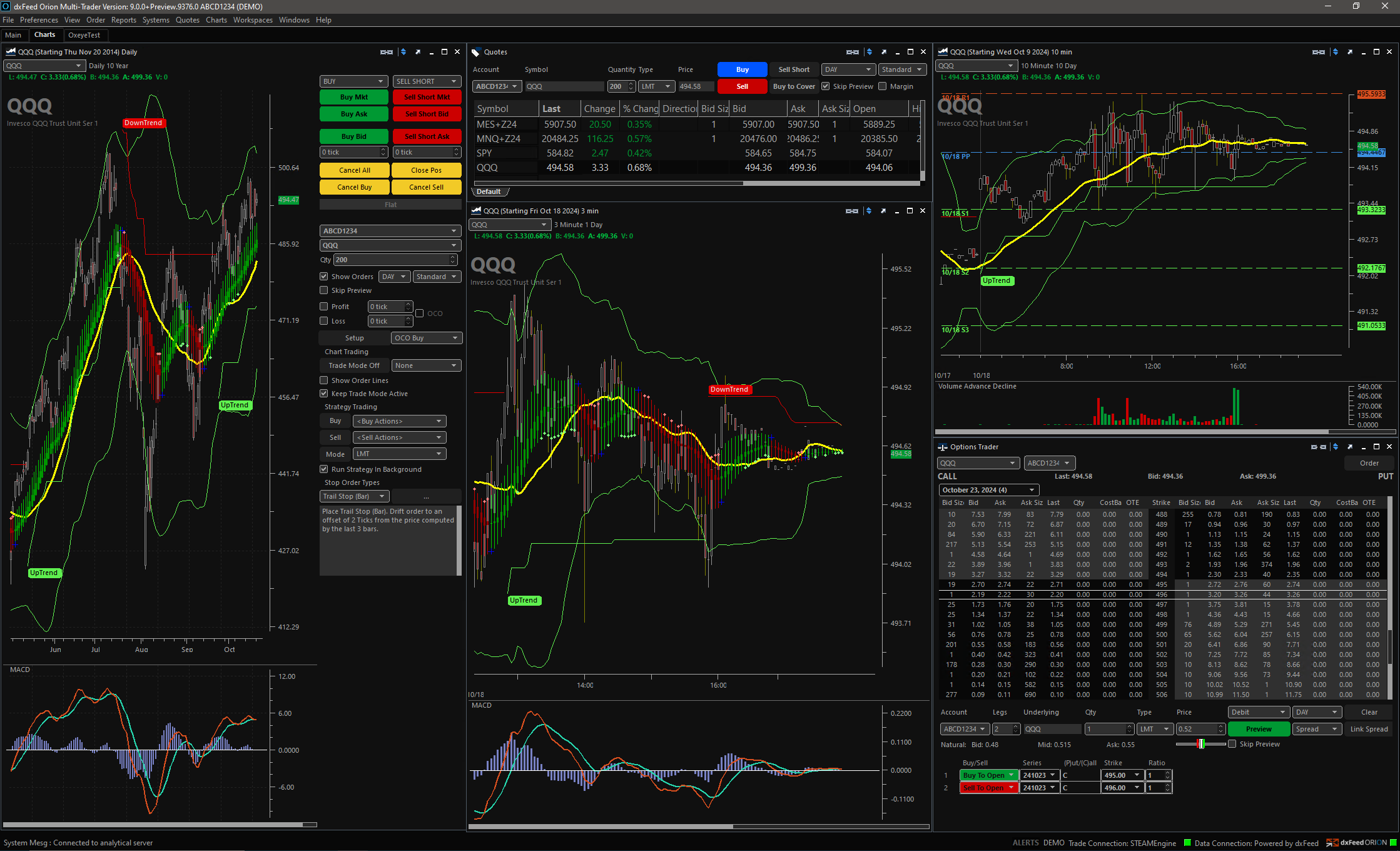 Orion Multi-Trader 9.0 — Enhanced Options Chains, SuperDOM & STEAM™ Upgrades
